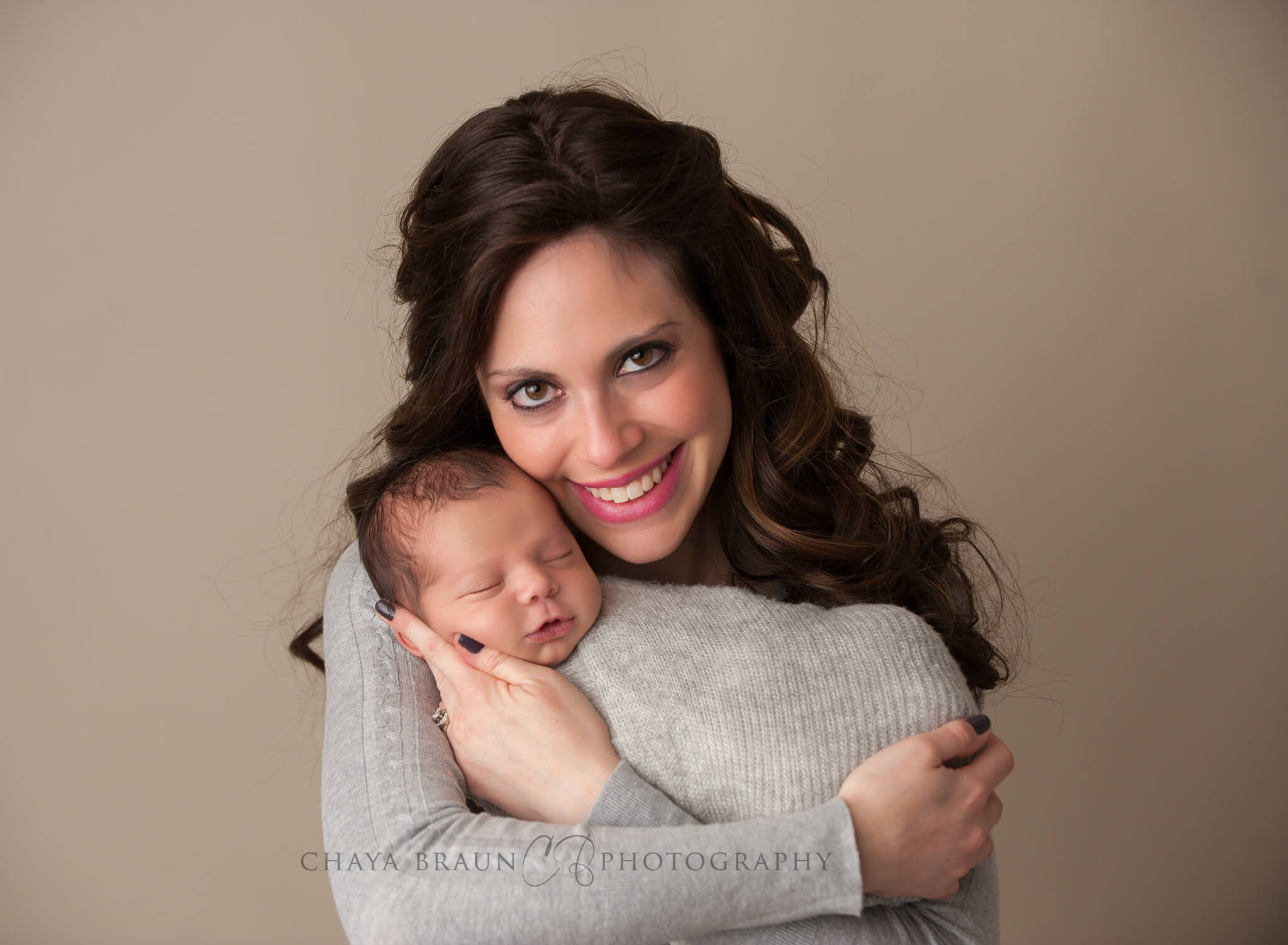 mother and newborn baby photo